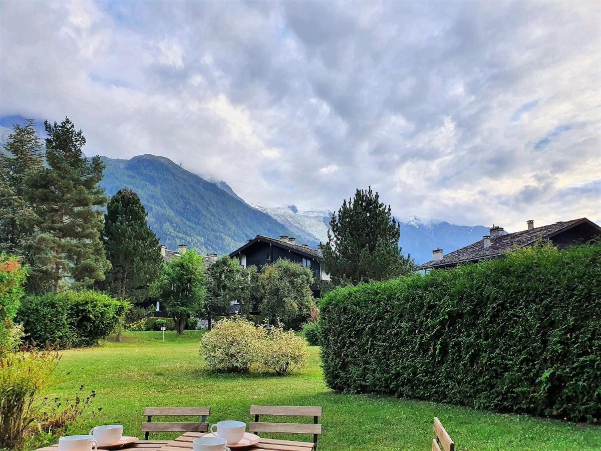 Chamonix Appartement Vue Mont Blanc Avec Jardin Eksteriør billede