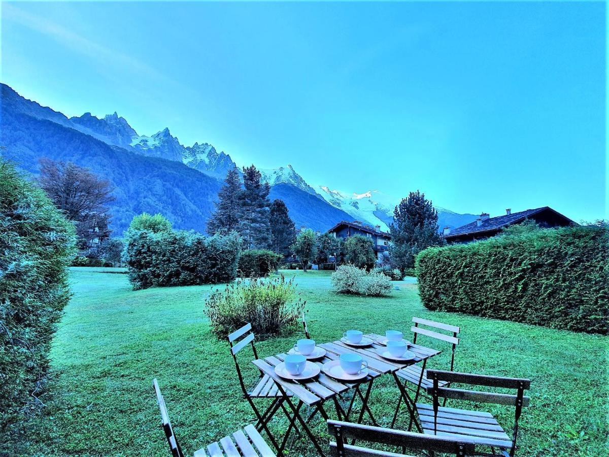 Chamonix Appartement Vue Mont Blanc Avec Jardin Eksteriør billede