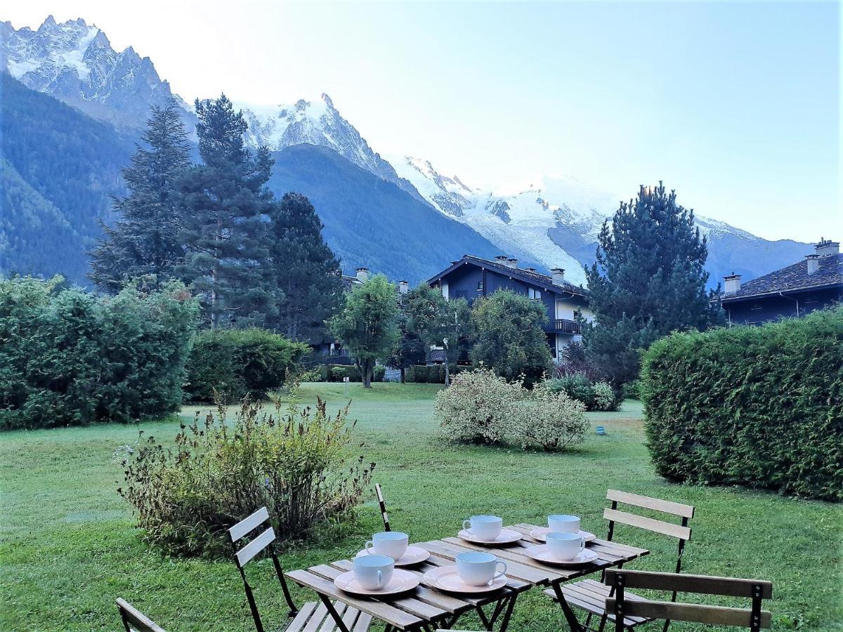 Chamonix Appartement Vue Mont Blanc Avec Jardin Eksteriør billede